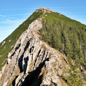 Die Brecherspitze kurz nach der Ankelalm