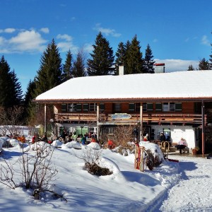 Die Frasdorfer Hütte ("Frasi") ist auch im Winter schön