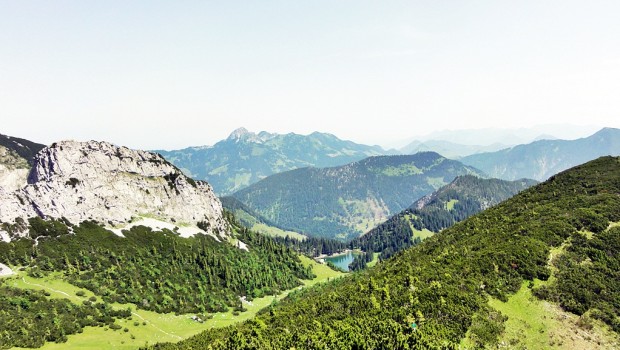 Der Soinsee vom Gipfel des Auerspitz