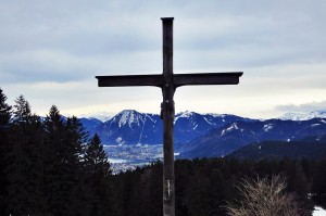 Ausischt auf Tegernsee vom Holzer Alm Kreuz