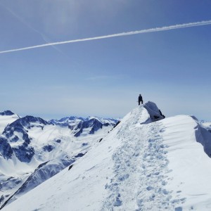 Auf dem Grat zur Ruderhofspitze