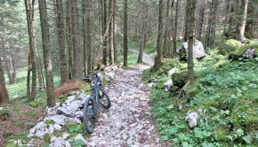 Schöne Trail-Anfahrt nach der Aiblinger Hütte