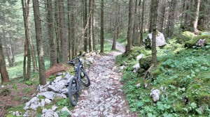 Schöne Trail-Anfahrt nach der Aiblinger Hütte