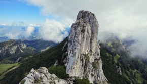 Während der Kampenwand-Überschreitung