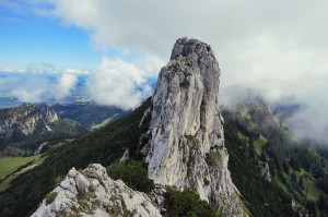 Während der Kampenwand-Überschreitung