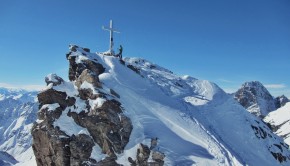 Am Gipfel der Hinteren Jamspitze