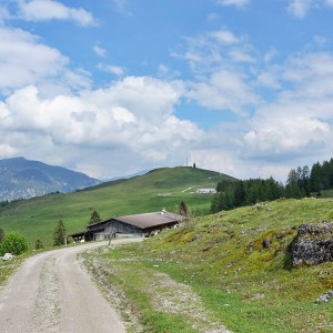 Sicht auf den Prostkogel während Abstieg