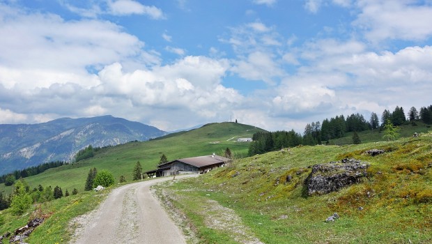 Sicht auf den Prostkogel während Abstieg