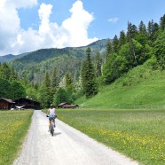 Kurz vor den Kloo-Ascher-Hütten, rechts Rotwand