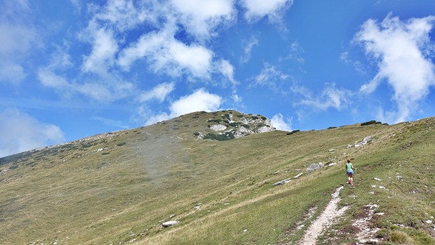 Kurz vor dem Gipfel am Monte Stivo