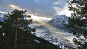 Ausblick auf Farchant und Kramerspitze