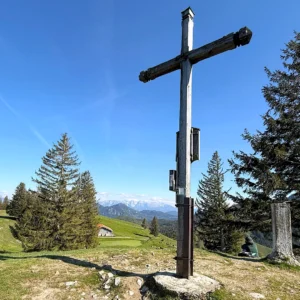 Am Gipfel der Farrenpoint