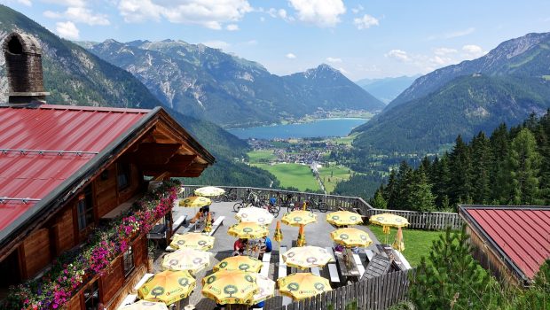 Blick von der Feilalm auf den Achensee