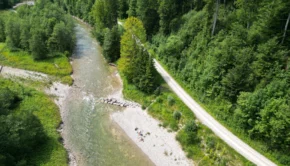 An der Ammer bei Hohenpeißenberg