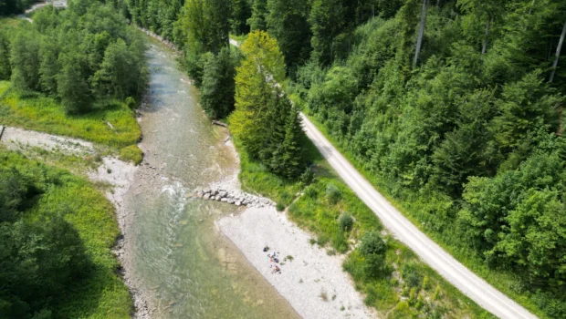 An der Ammer bei Hohenpeißenberg