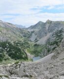 Blick vom Hochgschirr auf Schneibstein (ganz hinten)