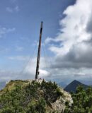 Gipfelkreuz Hohe Kisten - dahinter Walchensee