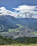 Ausblick vom Wank auf Garmisch - Links die Zugspitze