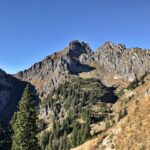 Die Große Klammspitze kurz nach Brunnenkopfhütte