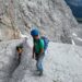 Auf dem Wiederband in der Watzmann Ostwand