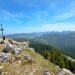 Der Fockenstein, hinten Tegernsee & Hirschberg