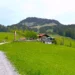 Die Stoana Alm - dahinter Spitzstein